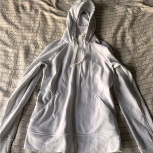 Athleta Soft White Fleece Pullover